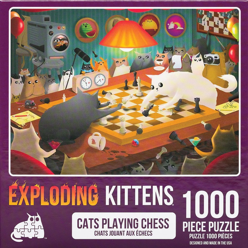 Produktbild: Exploding Kittens Puzzle: Cats Playing Chess