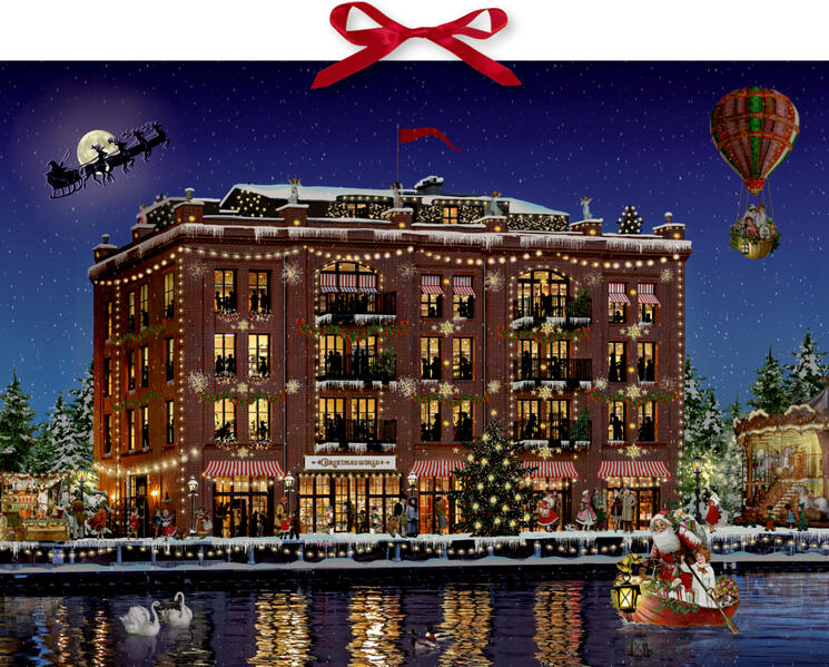 Produktbild: Coppenrath - Edition Barbara Behr - Willkommen im Weihnachtshaus, Wand-Adventskalender