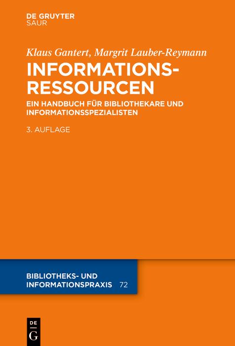 Produktbild: Informationsressourcen | Klaus Gantert, Margrit Lauber-Reymann
