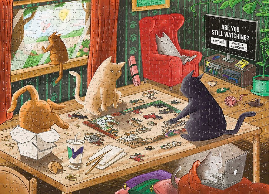 Weitere Ansicht: Exploding Kittens Puzzle: Cats in Quarantine