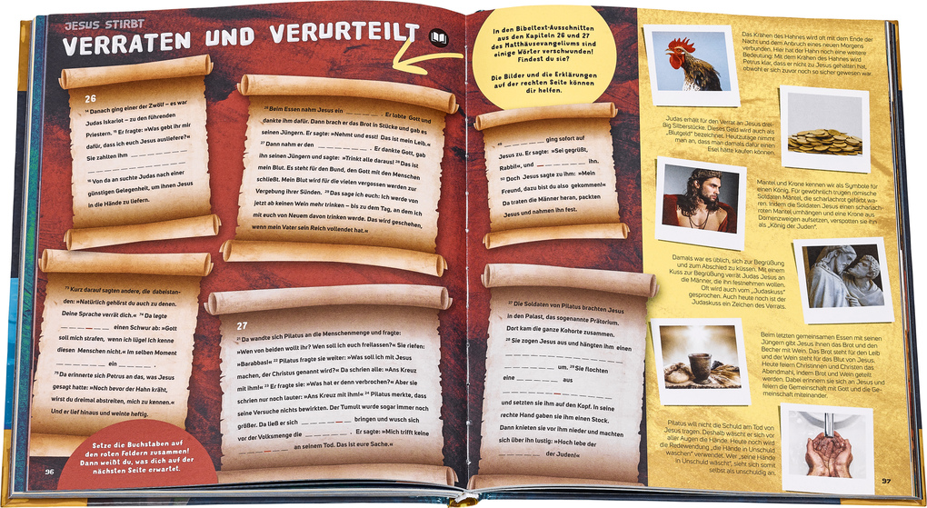 Weitere Ansicht: Das Mega-Buch. Bibelgeschichten. Das Neue Testament. Ein Mitmach-Buch mit Spielen und Rätseln zur Bibel inkl. Sticker. Geschichten von Jesus und seinen Jüngern: Für Kinder ab 8 Jahre