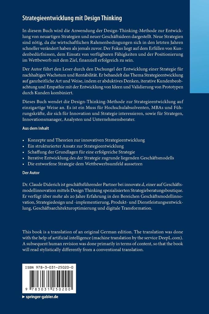 Weitere Ansicht: Strategieentwicklung mit Design Thinking | Claude Diderich