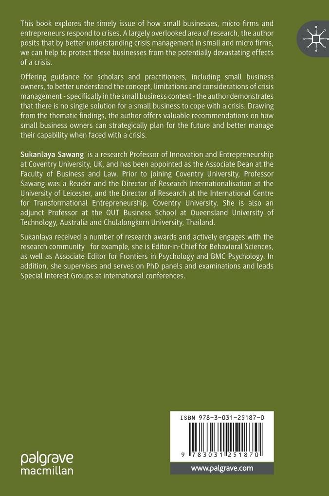 Weitere Ansicht: Entrepreneurial Crisis Management | Sukanlaya Sawang