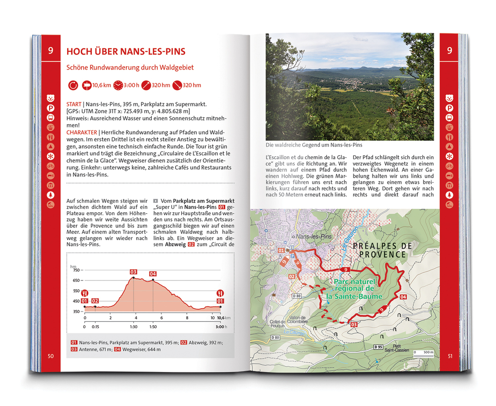 Weitere Ansicht: KOMPASS Wanderführer Côte d'Azur, Die schönsten Küsten- und Bergwanderungen, 50 Touren mit Extra-Tourenkarte | Astrid Sturm
