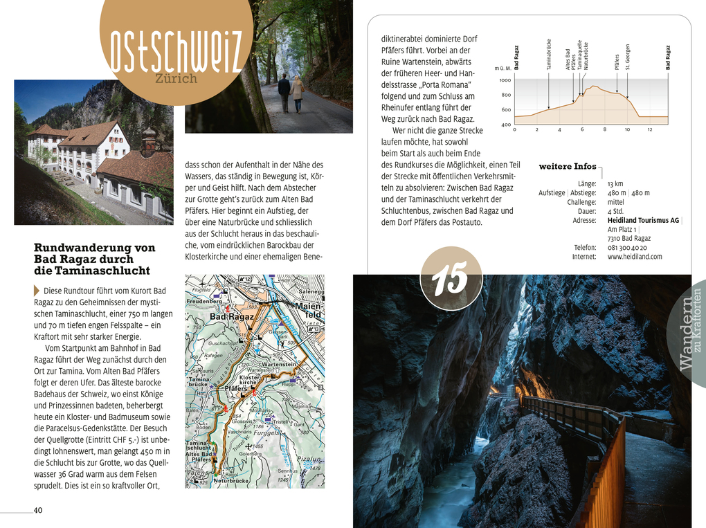 Weitere Ansicht: Kümmerly+Frey Erlebnis Schweiz Wandern zu Kraftorten - Wanderführer