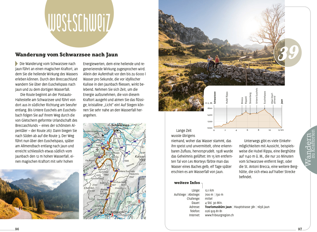 Weitere Ansicht: Kümmerly+Frey Erlebnis Schweiz Wandern zu Kraftorten - Wanderführer