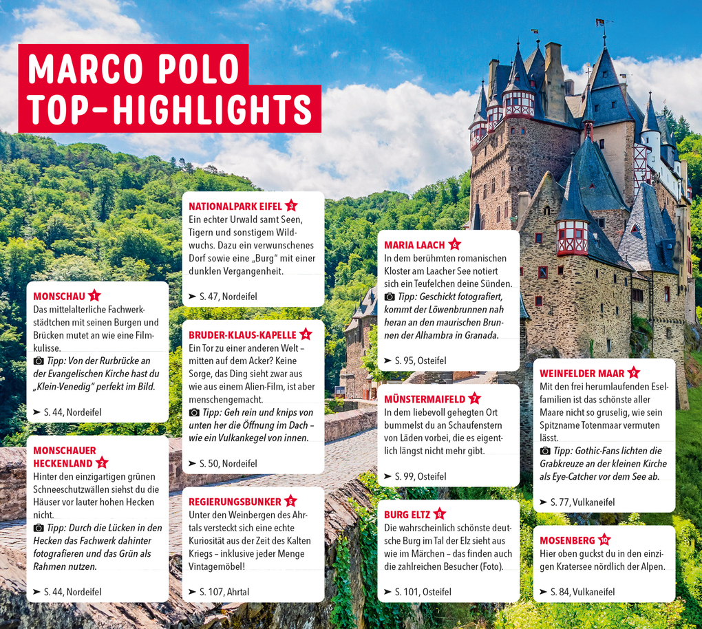 Weitere Ansicht: MARCO POLO Reiseführer Eifel | Susanne Jaspers, Wolfgang Bartels