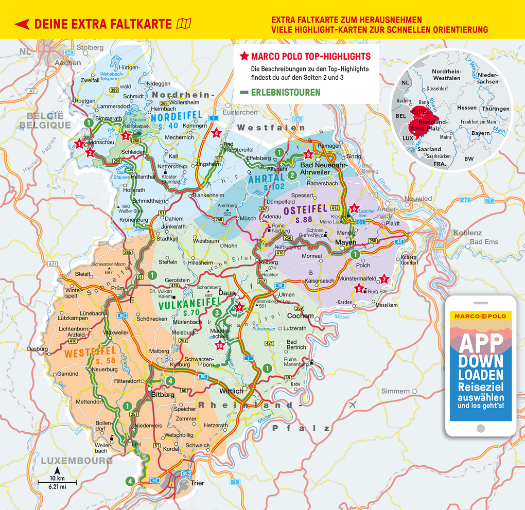 Weitere Ansicht: MARCO POLO Reiseführer Eifel | Susanne Jaspers, Wolfgang Bartels