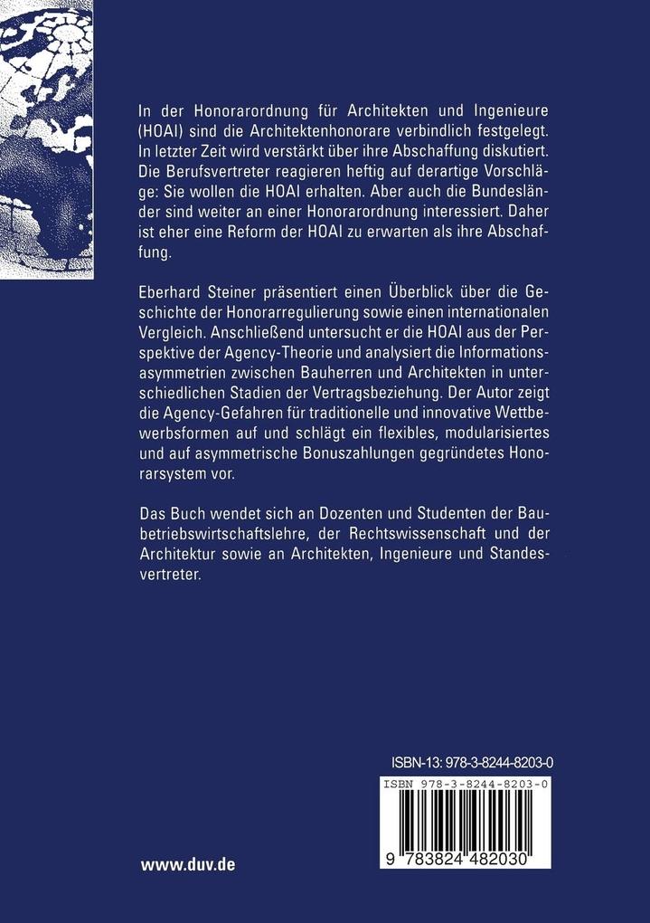 Weitere Ansicht: Anreizkompatible Architektenentlohnung | Eberhard Steiner