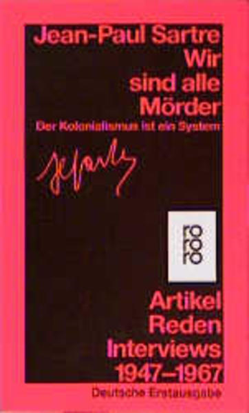 Produktbild: Wir sind alle Mörder | Jean-Paul Sartre