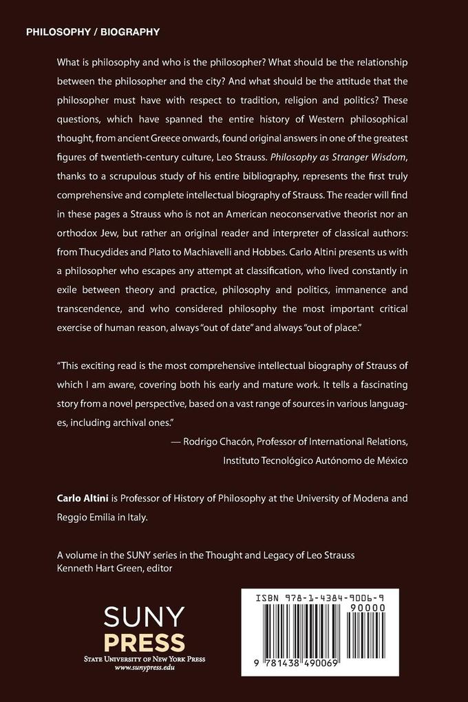 Weitere Ansicht: Philosophy as Stranger Wisdom | Carlo Altini