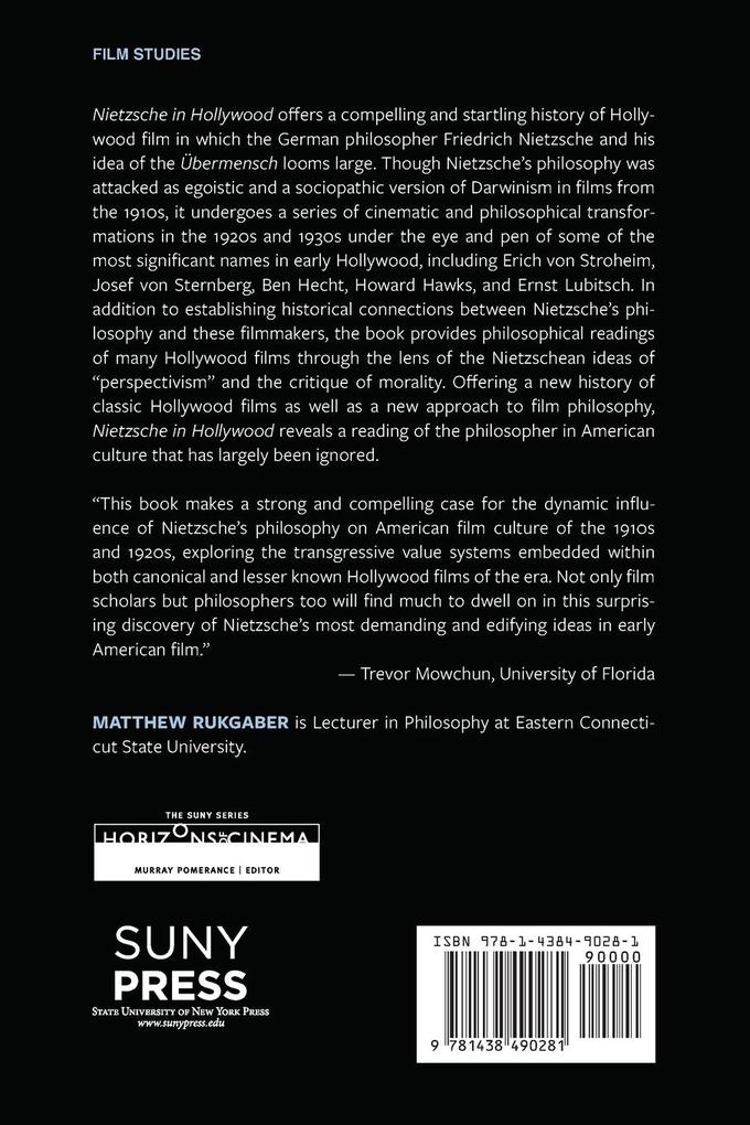 Weitere Ansicht: Nietzsche in Hollywood | Matthew Rukgaber