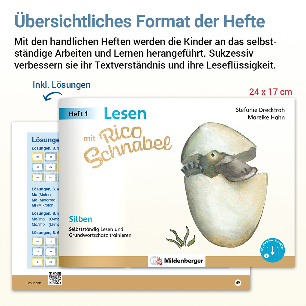 Weitere Ansicht: Lesen mit Rico Schnabel, Heft 1: Silben | Stefanie Drecktrah, Mareike Hahn
