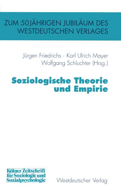 Weitere Ansicht: Soziologische Theorie und Empirie