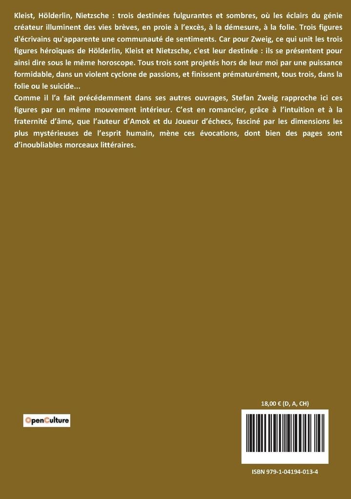 Weitere Ansicht: Le Combat avec le démon | Stefan Zweig
