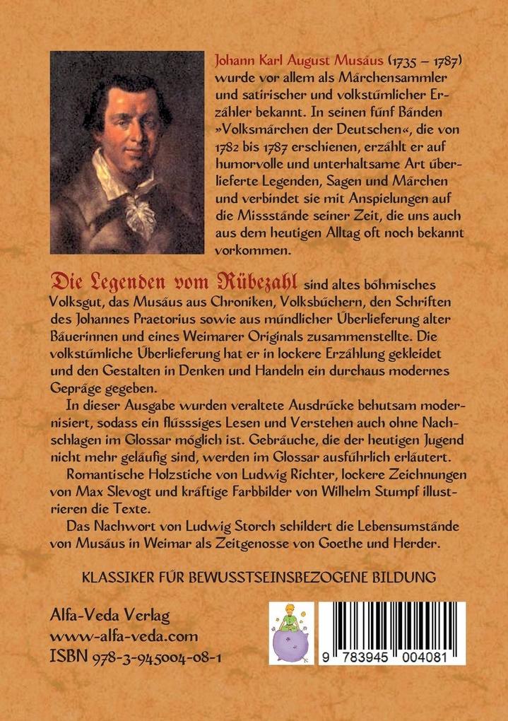 Weitere Ansicht: Legenden vom Rübezahl | Johann Karl August Musäus