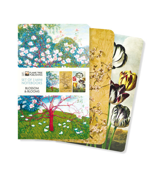 Produktbild: Blossoms & Blooms Set of 3 Mini Notebooks | Flame Tree Publishing