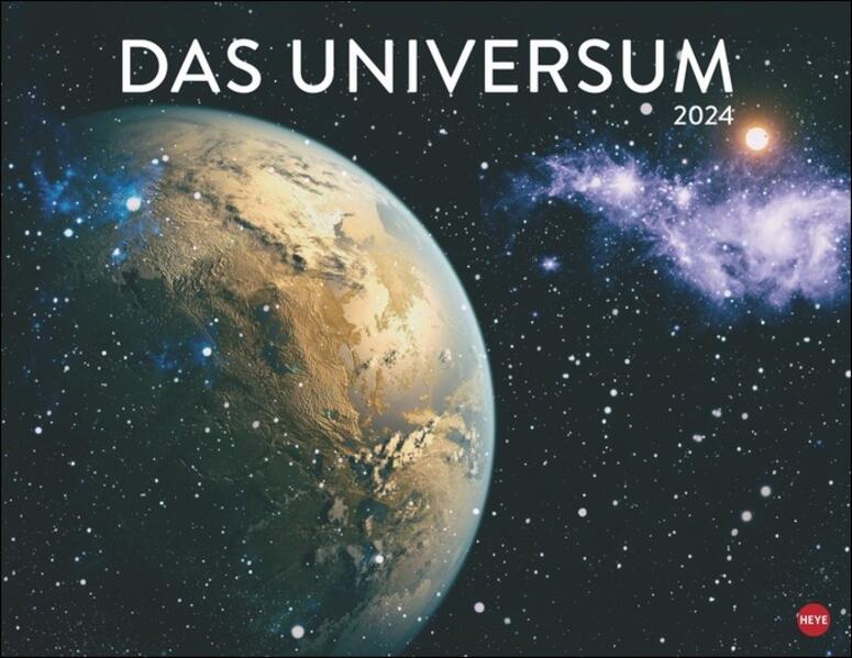 Das Universum Posterkalender 2024. Fotokalender mit Spiralgalaxien und Nachbarplaneten. Wand 