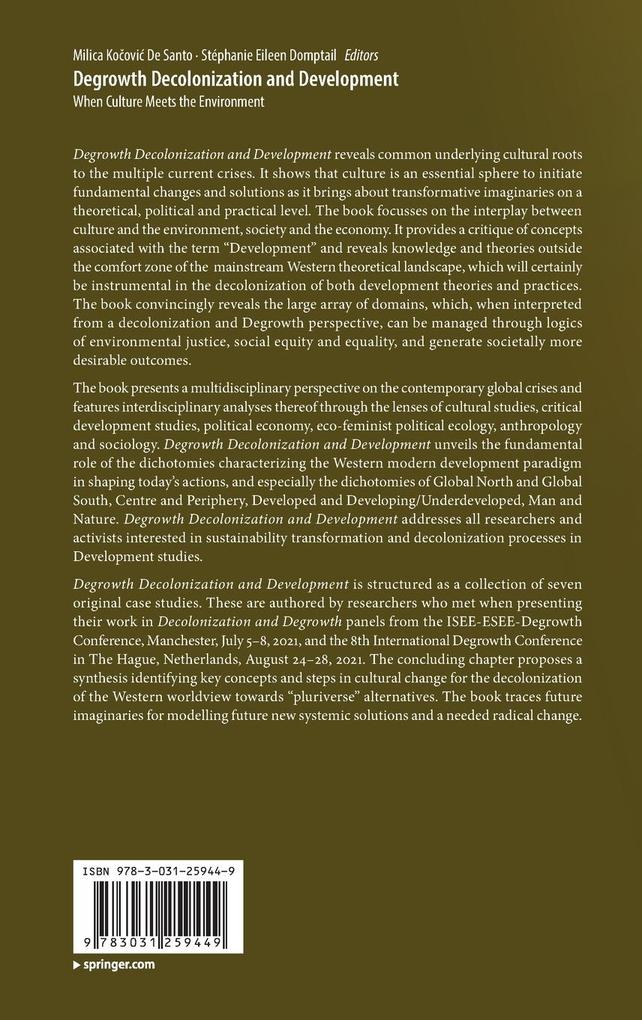 Weitere Ansicht: Degrowth Decolonization and Development