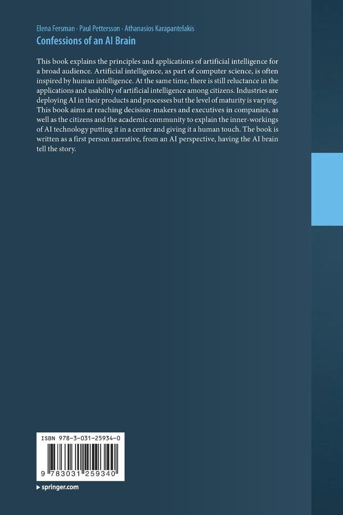 Weitere Ansicht: Confessions of an AI Brain | Elena Fersman, Paul Pettersson, Athanasios Karapantelakis