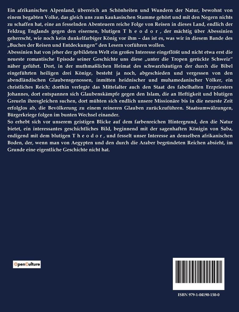 Weitere Ansicht: Abessinien, das Alpenland unter den Tropen und seine Grenzländer | Richard Andree