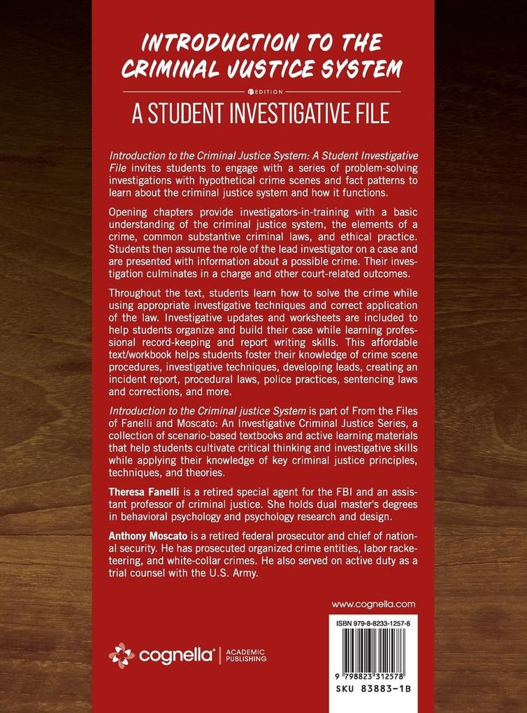 Weitere Ansicht: Introduction to the Criminal Justice System: A Student Investigative File | Theresa Fanelli, Anthony Moscato