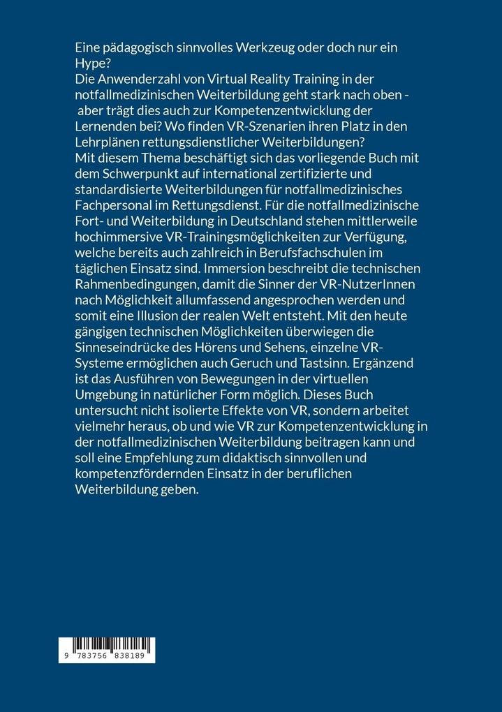 Weitere Ansicht: Digitalisierung und Simulation in der rettungsdienstlichen Weiterbildung | Manuel Sorger