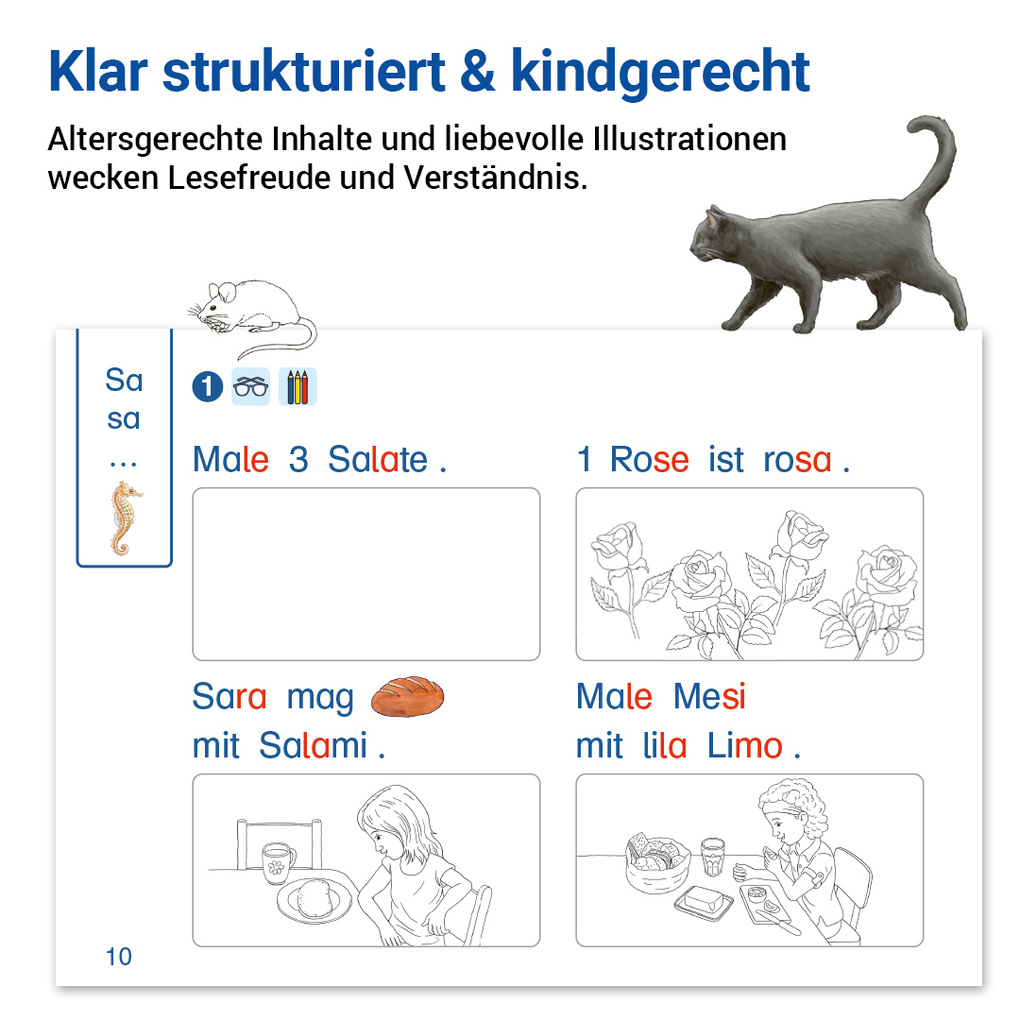 Weitere Ansicht: ABC der Tiere 1 Neubearbeitung · lesen - verstehen - malen | Mareike Hahn, Tina Kresse