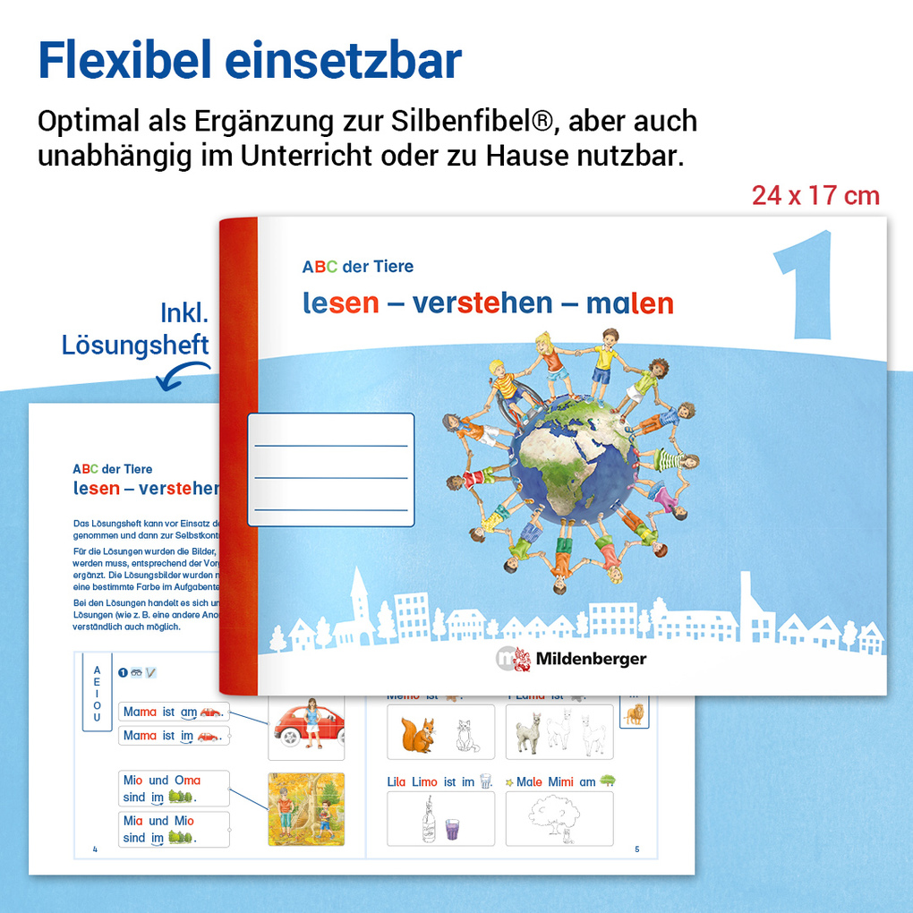 Weitere Ansicht: ABC der Tiere 1 Neubearbeitung · lesen - verstehen - malen | Mareike Hahn, Tina Kresse