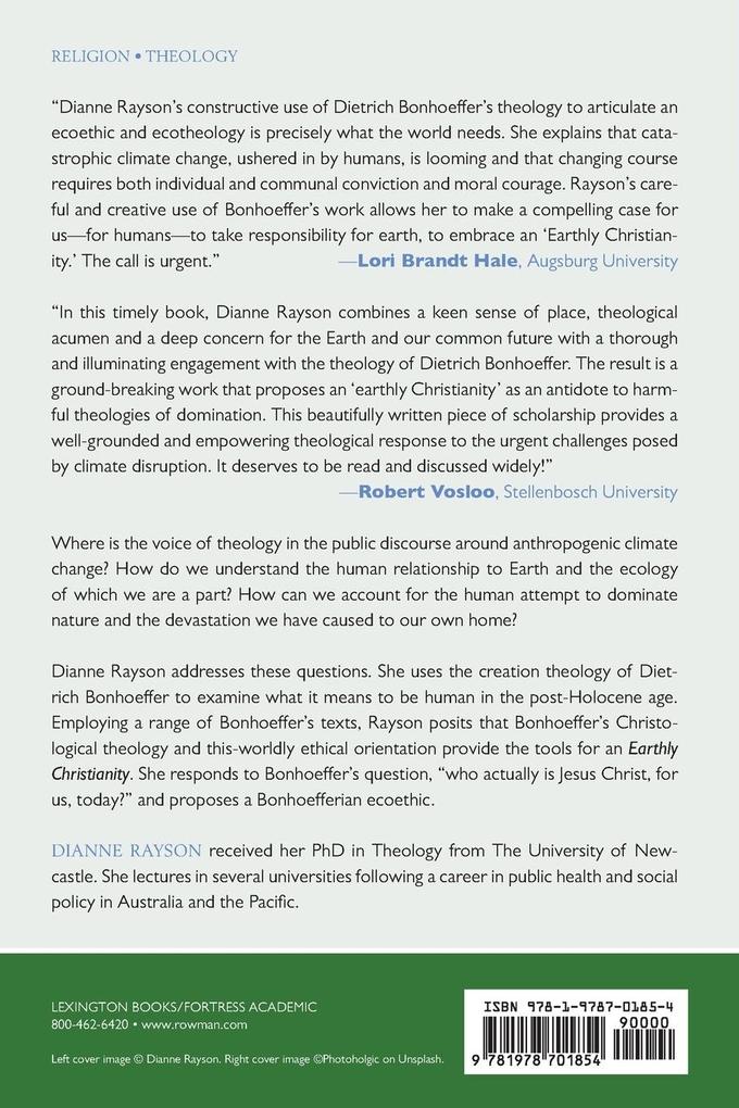 Weitere Ansicht: Bonhoeffer and Climate Change | Dianne Rayson