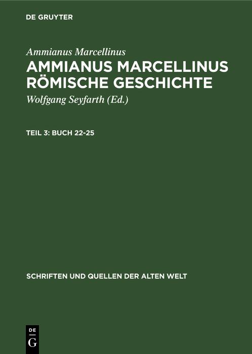 Produktbild: Buch 22-25 | Ammianus Marcellinus