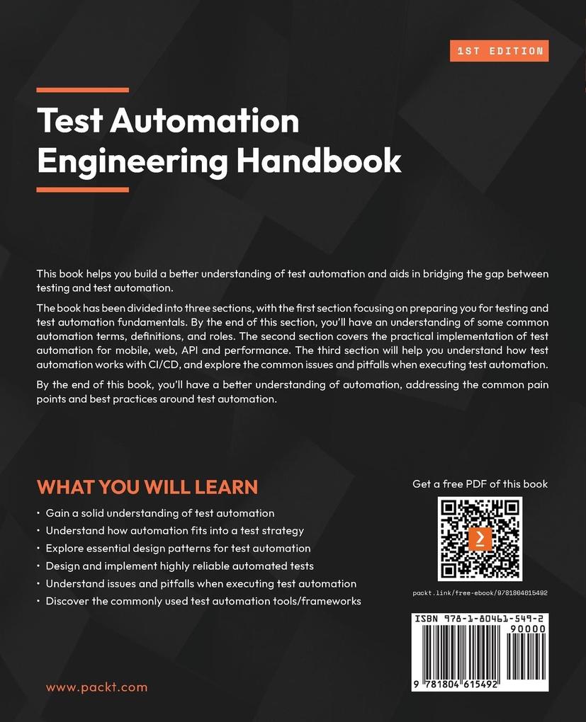 Weitere Ansicht: Test Automation Engineering Handbook | Manikandan Sambamurthy