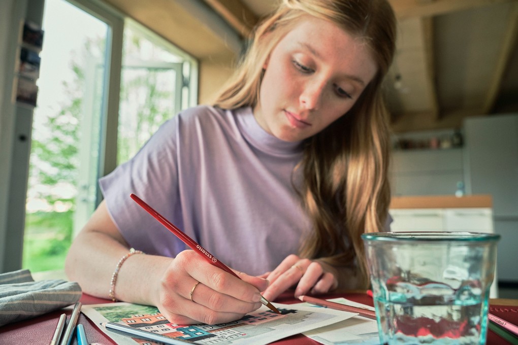 Weitere Ansicht: Stabilo Aquarell-Buntstifte aquacolor Pastellove 12er Set