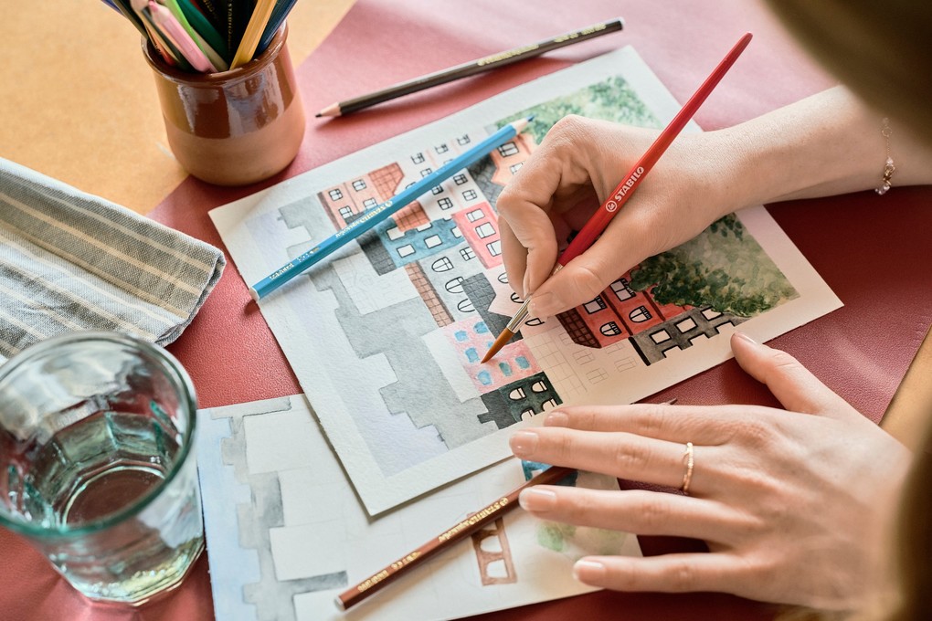 Weitere Ansicht: Stabilo Aquarell-Buntstifte aquacolor Pastellove 12er Set