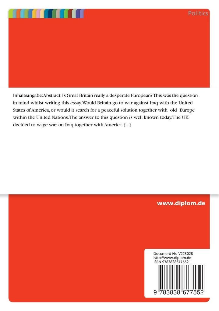 Weitere Ansicht: British foreign and defense policy | Marc Nikolas Liehr