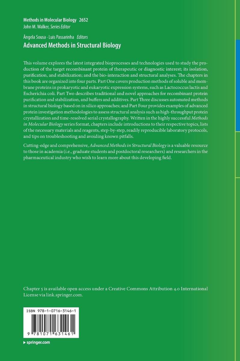 Weitere Ansicht: Advanced Methods in Structural Biology