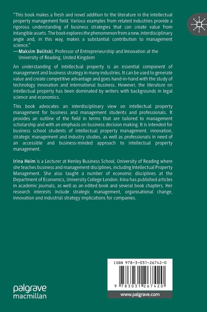 Weitere Ansicht: Intellectual Property Management | Irina Heim