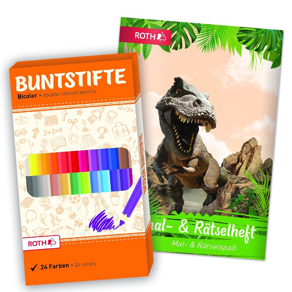 Weitere Ansicht: Ausmal-Sets mit Buntstiften Tyrannosaurus