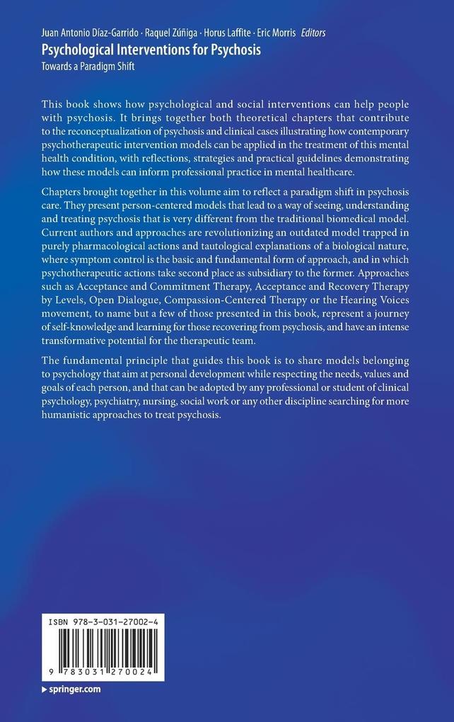 Weitere Ansicht: Psychological Interventions for Psychosis