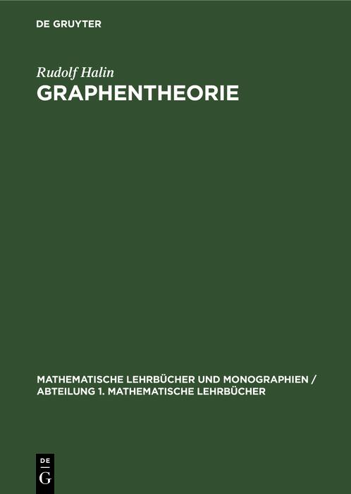 Produktbild: Graphentheorie | Rudolf Halin
