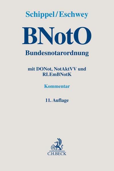 Produktbild: BNotO. Bundesnotarordnung