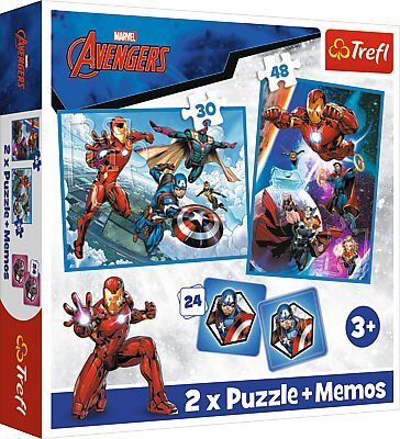 Produktbild: 2 in 1 Puzzles + Memo Avengers