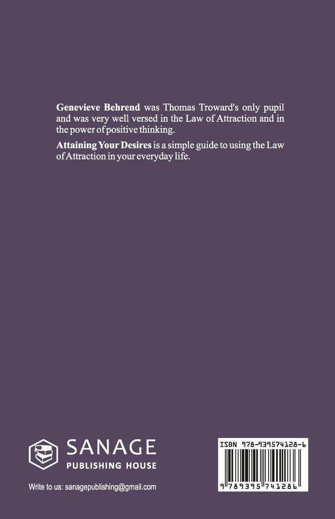 Weitere Ansicht: Attaining Your Desires | Genevieve Behrend