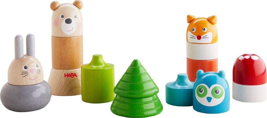 Weitere Ansicht: HABA 1306960001 - Stapelspielzeug Im Wald, Stapelspiel, Holz, 15-teilig