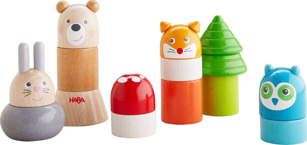 Weitere Ansicht: HABA 1306960001 - Stapelspielzeug Im Wald, Stapelspiel, Holz, 15-teilig