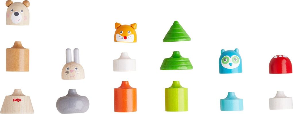Weitere Ansicht: HABA 1306960001 - Stapelspielzeug Im Wald, Stapelspiel, Holz, 15-teilig