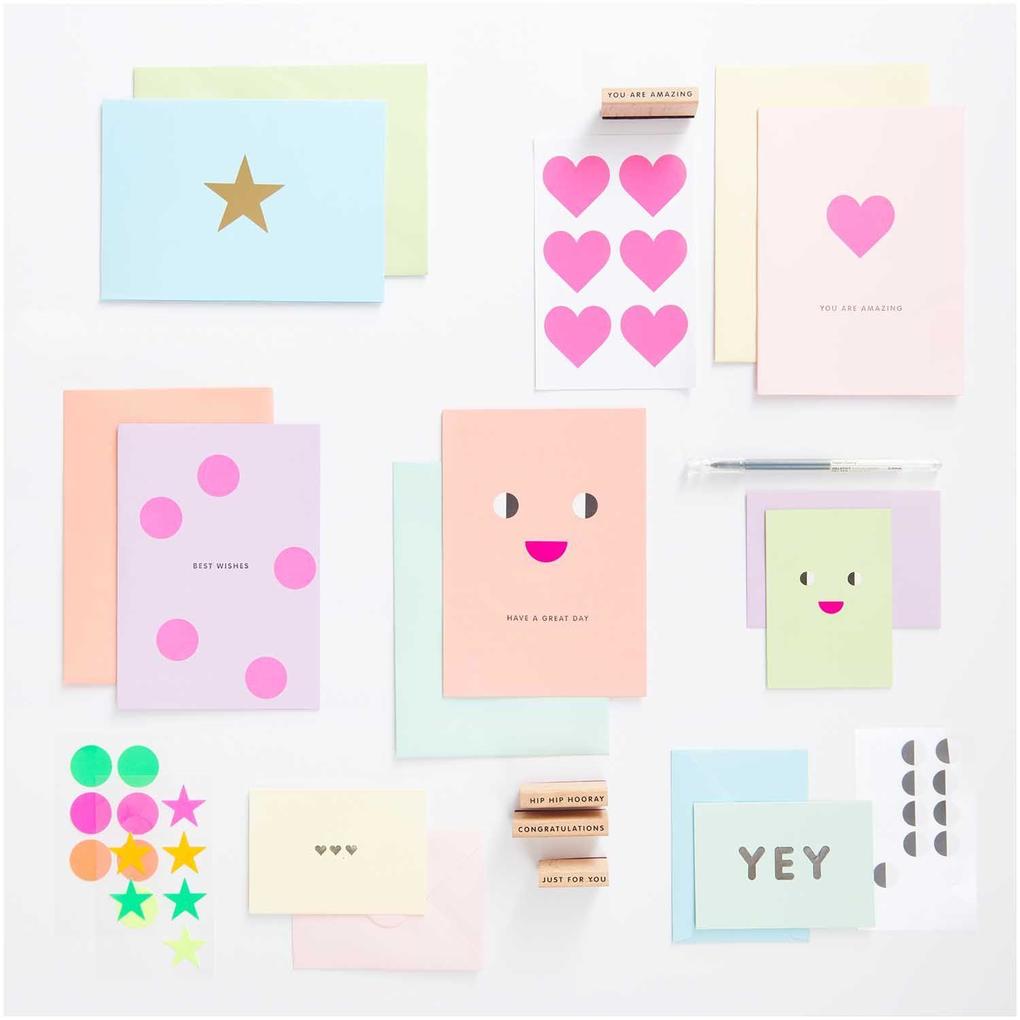 Weitere Ansicht: Kartenset Rainbow pastel, B6 FSC MIX
