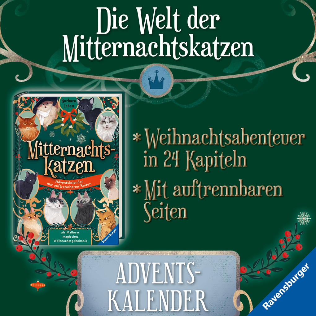 Weitere Ansicht: Mitternachtskatzen, Band 4: Der Geisterkater von Bakerloo | Barbara Laban