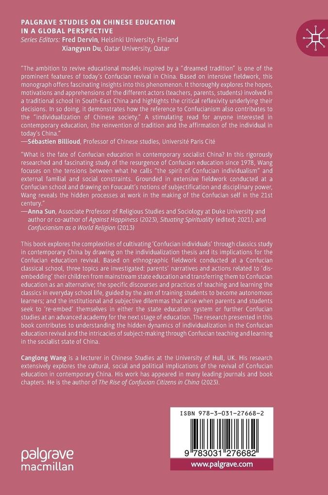 Weitere Ansicht: Cultivating the Confucian Individual | Canglong Wang