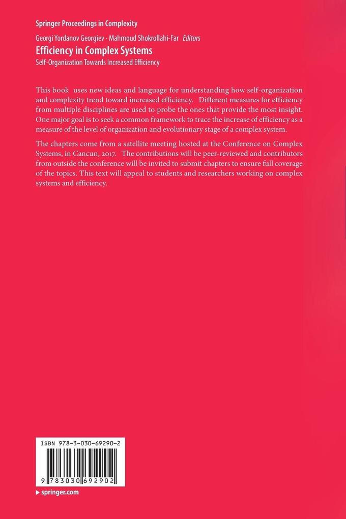 Weitere Ansicht: Efficiency in Complex Systems